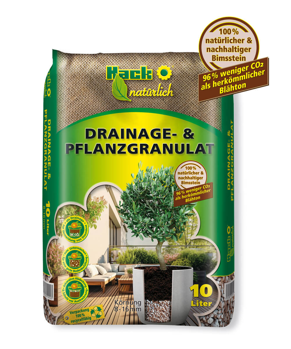 Organické drenážne a sadiace granule